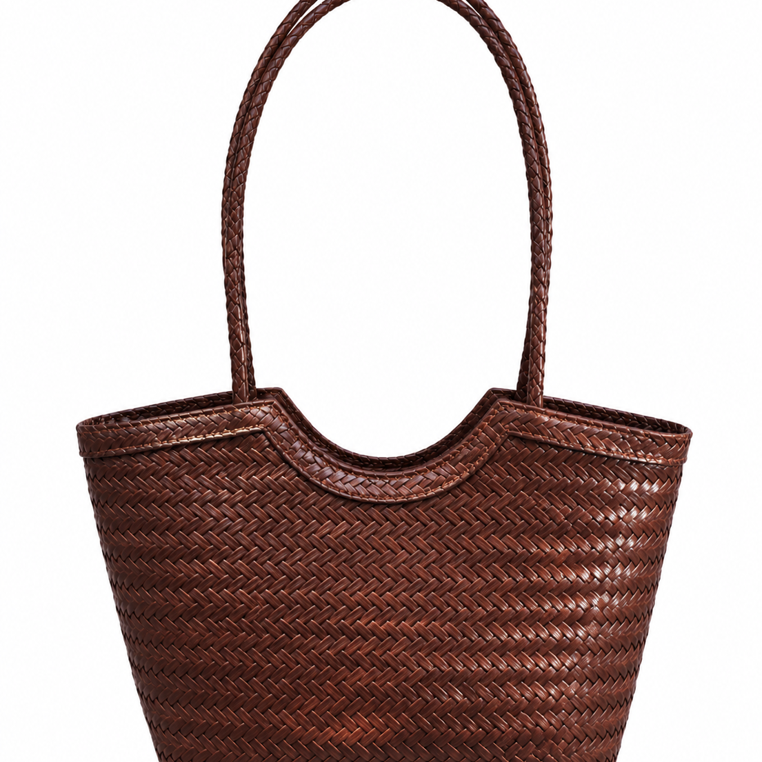 Mica Geflochtene Tasche aus Kunstleder