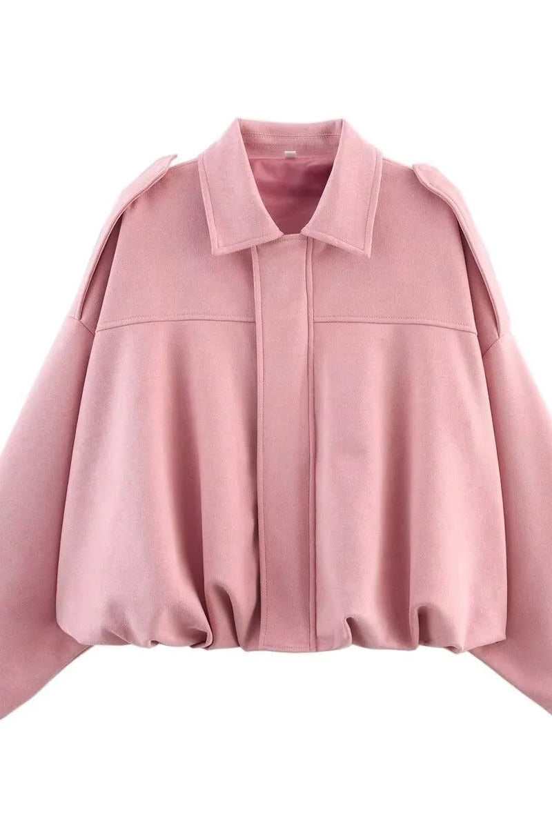 ZEYA - Lori Suede Bomber Jacket