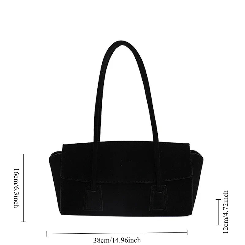 Sac bandoulière en suède vintage Melissa