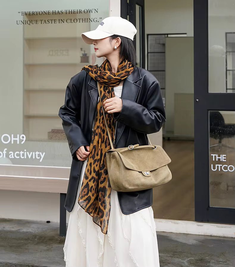 Lena Retro-Shopper aus gefrostetem Rindsleder