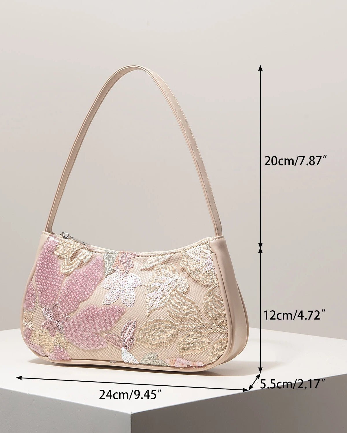Sac à bandoulière Sophia brodé à sequins