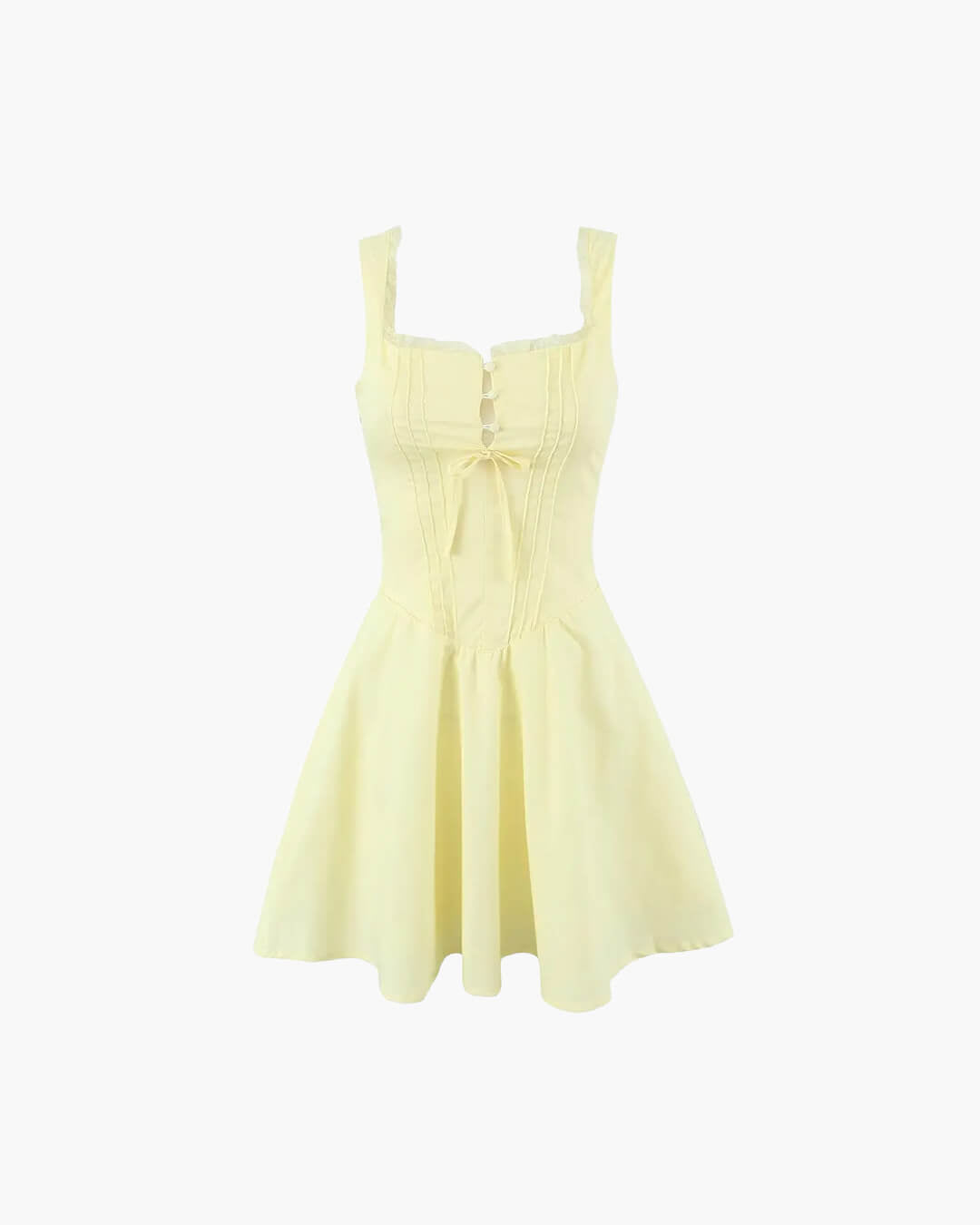 Evelyn robe courte avec laçage dans le dos