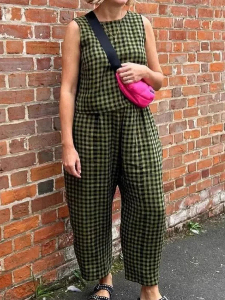 Zinnia Karoweste und Hose Set