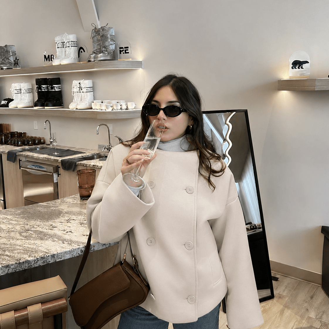 ZEYA - Adelheid Jacket with Stand Collar