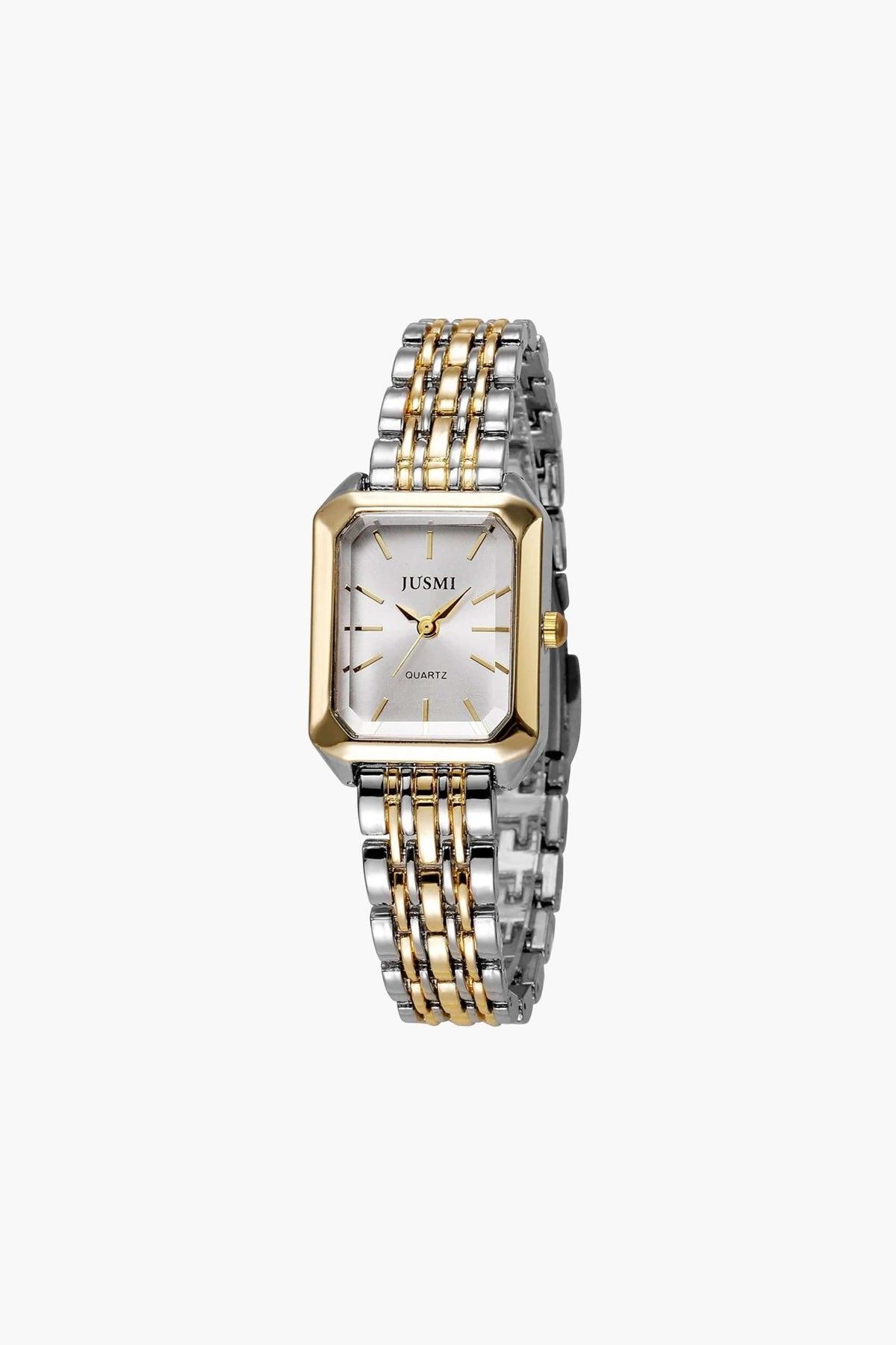 ZEYA - Aisleen Square Dial Steel Strip Quartz Watch - Stylish, Durable Timepiece