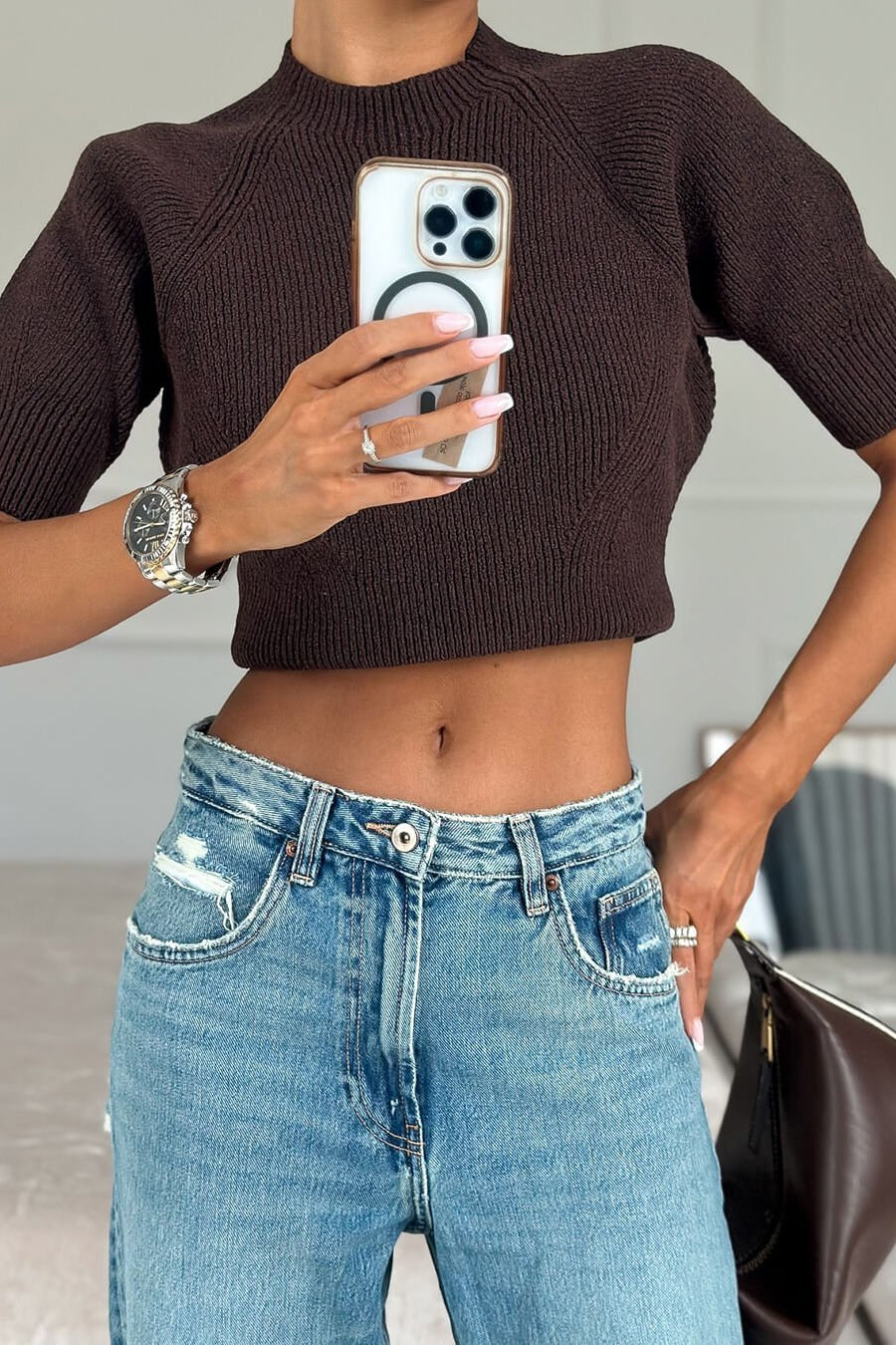 ZEYA - Alannah Seamless Knit Crop Top