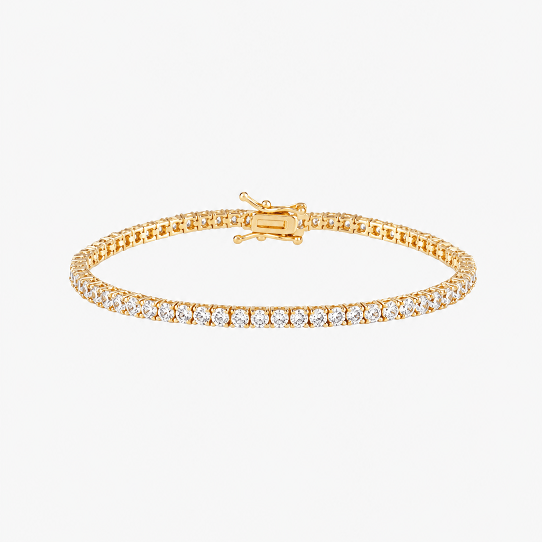 ZEYA - Alba Zirconia Bezel Tennis Bracelet