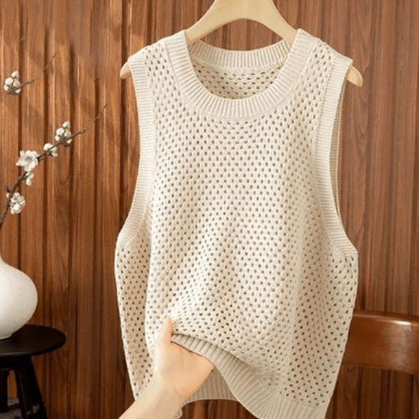 ZEYA - Amaia Hollow Knit Tank Top