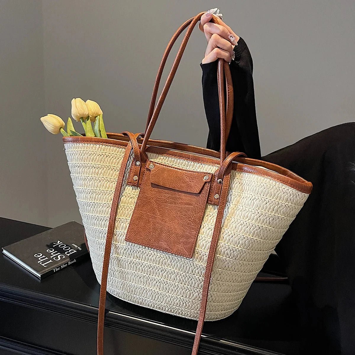 ZEYA - Aneyla Forest Woven Single - Shoulder Tote