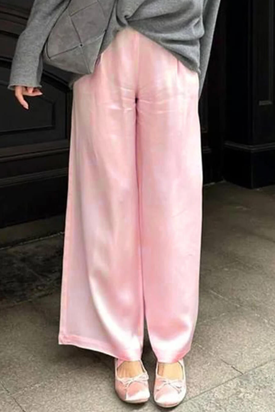 ZEYA - Angelita Satin Wide Leg Trousers