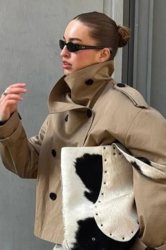 ZEYA - Anna Belted Short Trench Coat