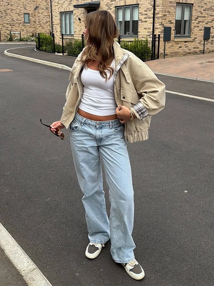 ZEYA - Anna Stand Collar Bomber Jacket