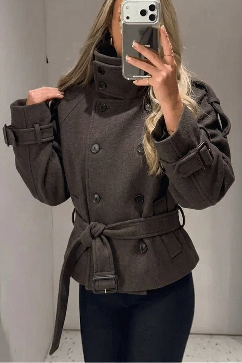 ZEYA - Anne Double Breasted Belted Coat