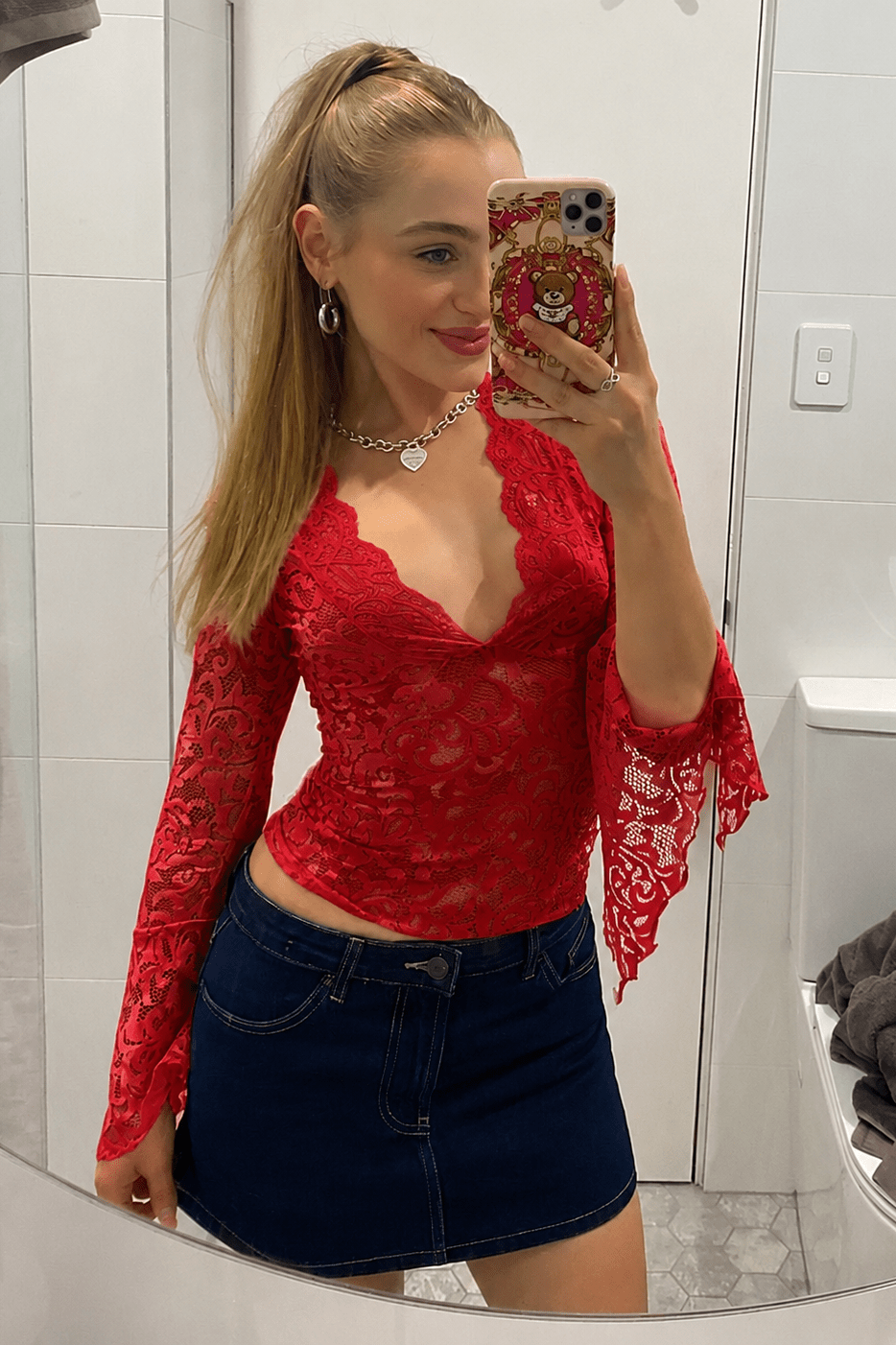 ZEYA - Aurore V-Neck Lace Top