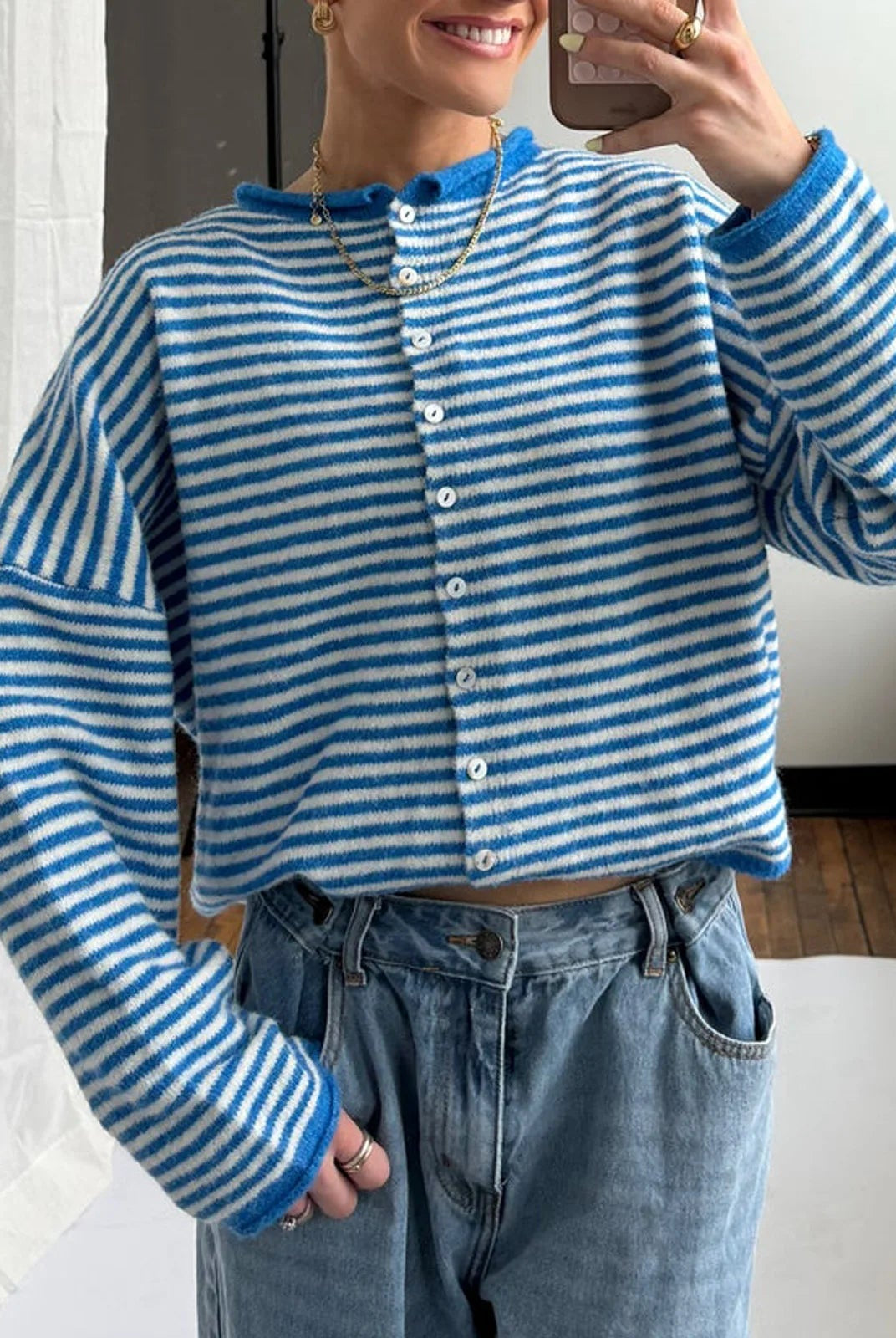 ZEYA - Belinda Striped Cardigan