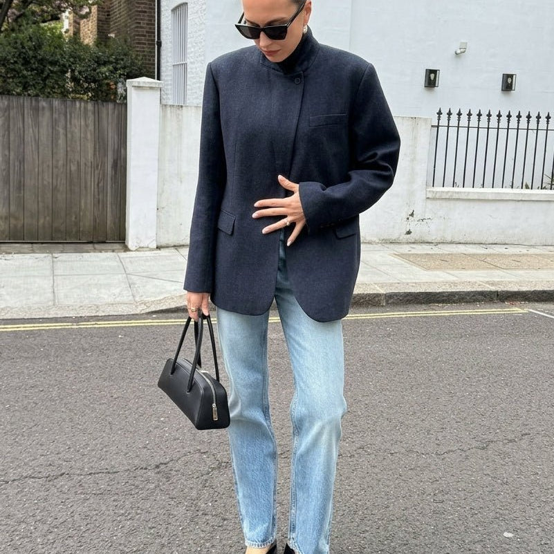ZEYA - Bessie Vintage Asymmetric Blazer