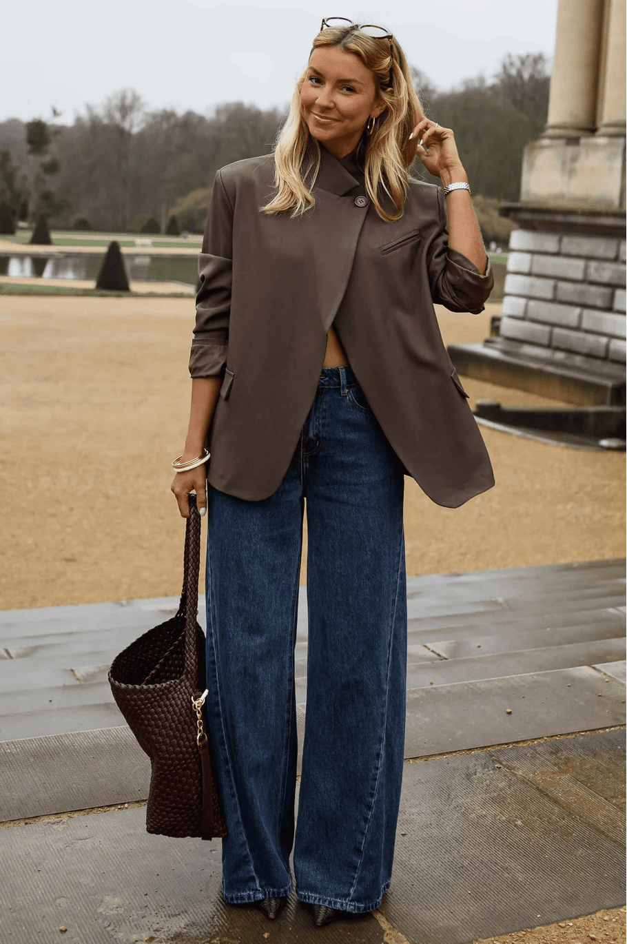 ZEYA - Bessie Vintage Asymmetric Blazer