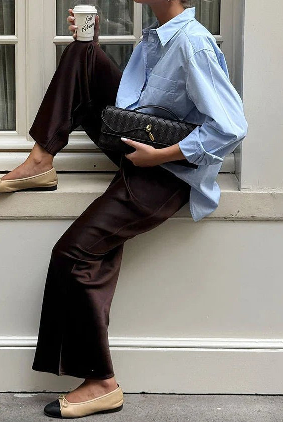 ZEYA - Brie Satin Flare Pants
