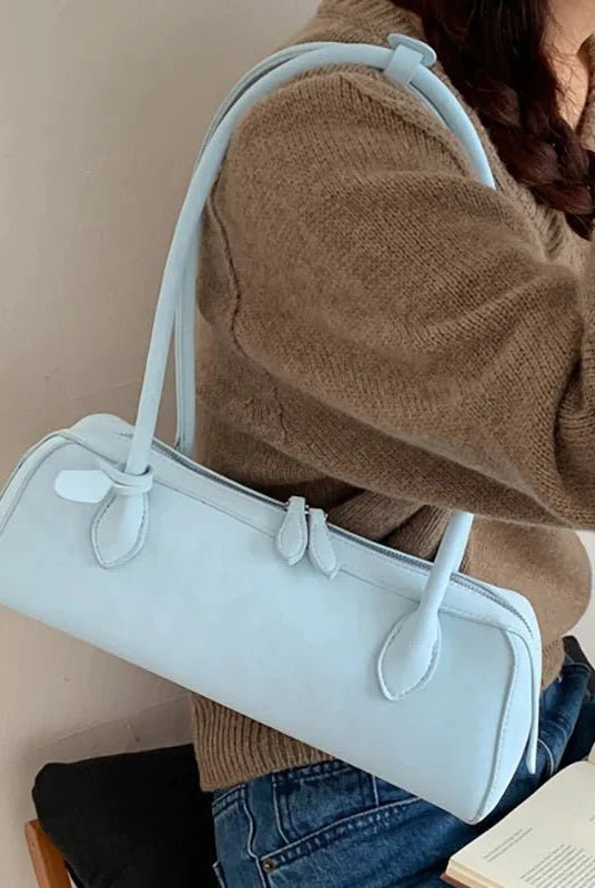 ZEYA - Celeste Suede Baguette Bag