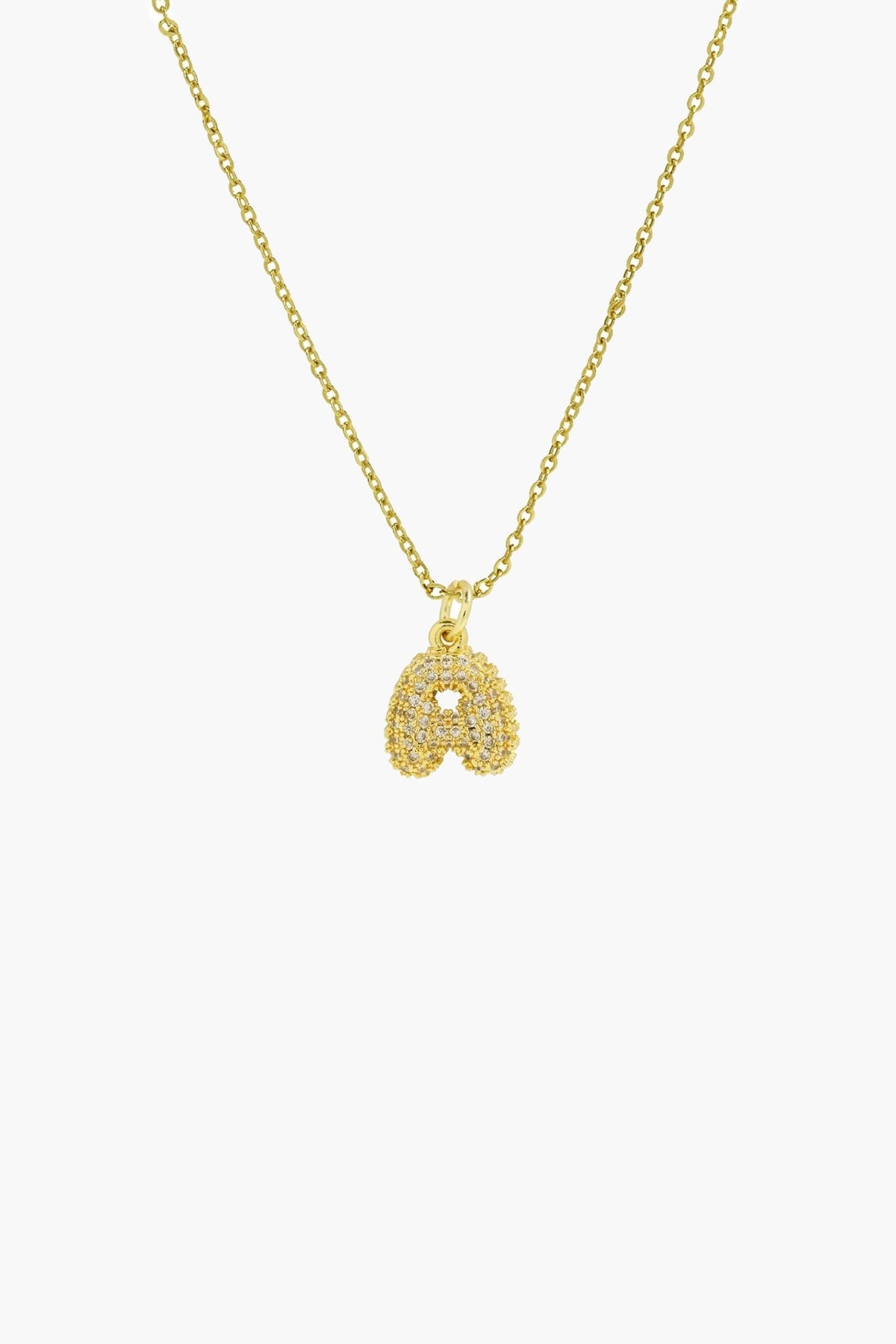 ZEYA - Claire Small Bubble Initial Necklace