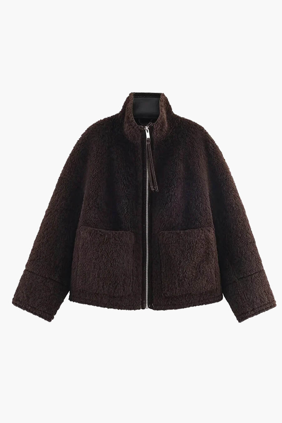 ZEYA - Clara Stand Collar Faux Fur Jacket