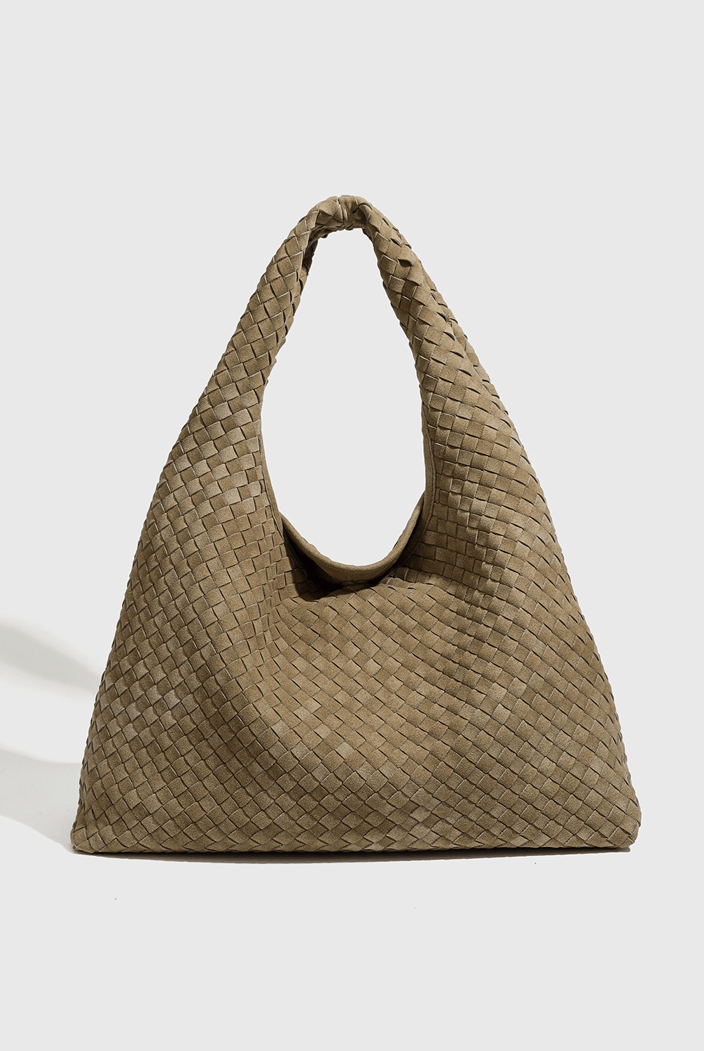 ZEYA - Clara Woven Faux Suede Tote Bag