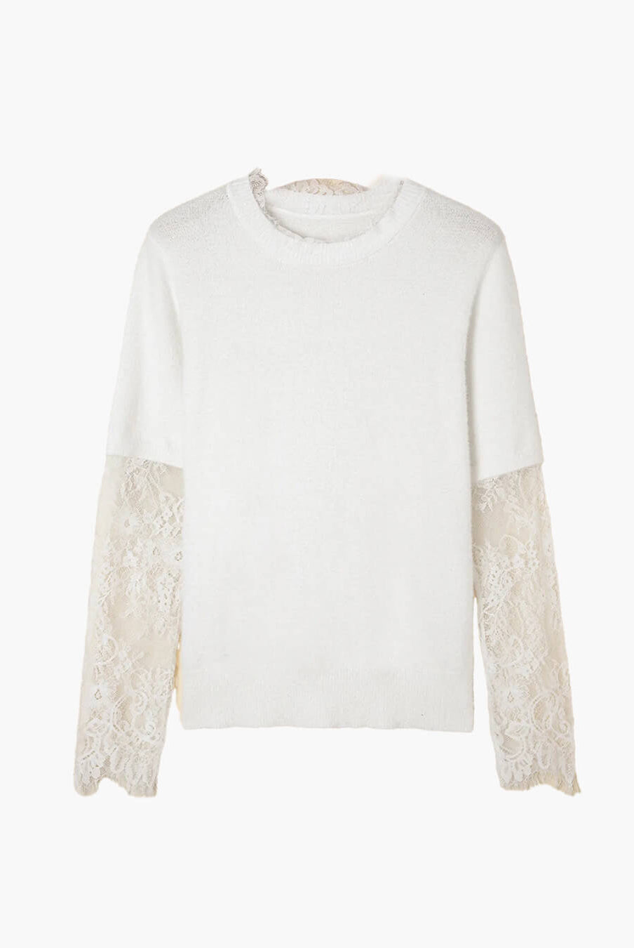 ZEYA - Colbie Lace Sleeves Sweater
