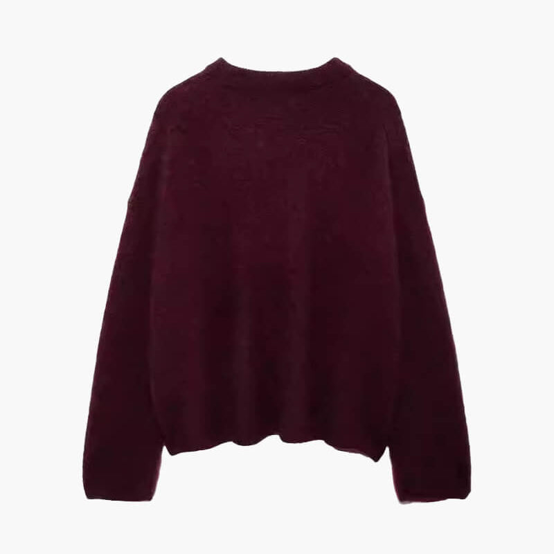 ZEYA - Dalia Burgundy Pullover