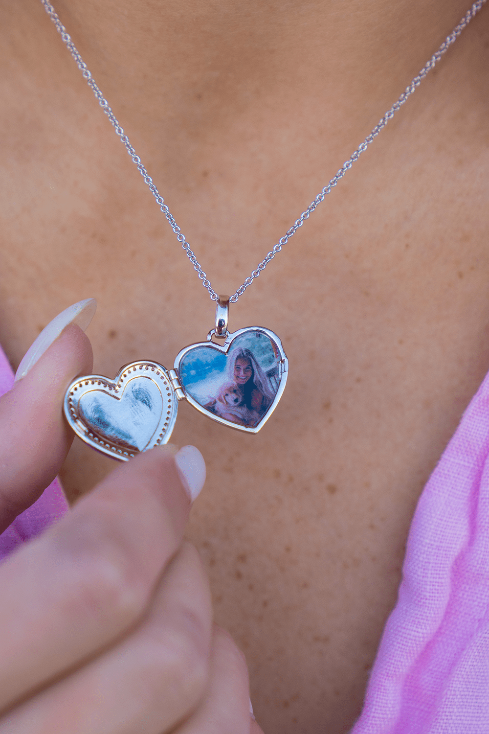 ZEYA - Dara Heart Locker Necklace