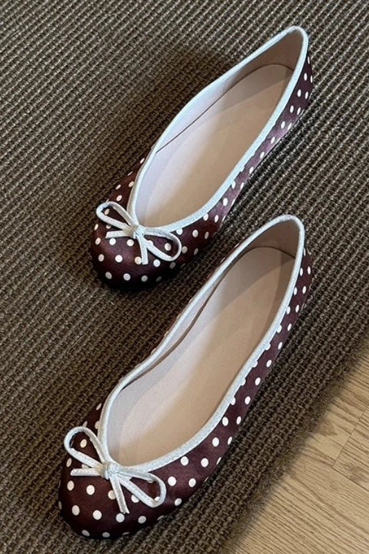 ZEYA - Diana Polka Dot Ballet Flats