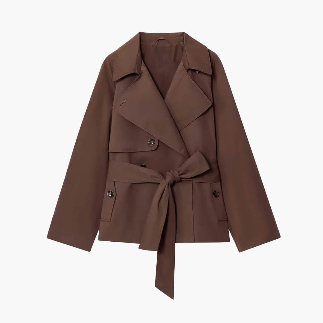 ZEYA - Dianna Belted Short Trench Coat