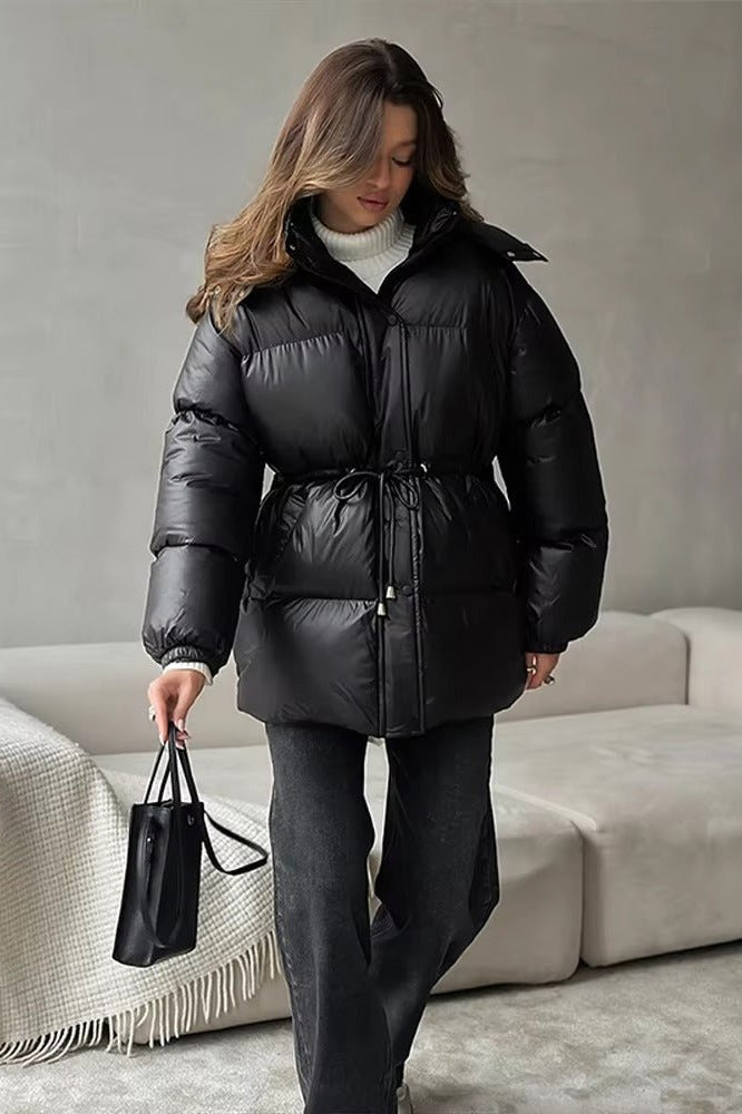 ZEYA - Elaine Drawstring Hooded Puffer Coat