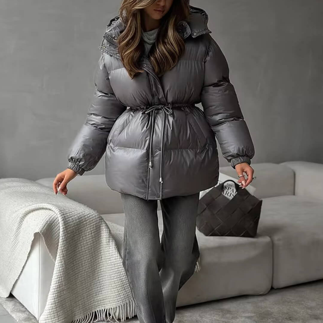 ZEYA - Elaine Drawstring Hooded Puffer Coat