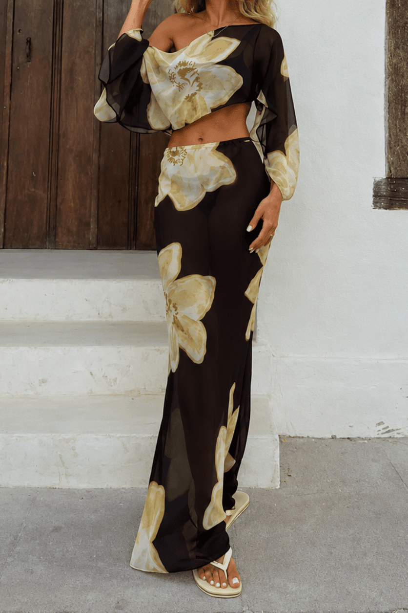 ZEYA - Elena Floral Maxi Skirt Set