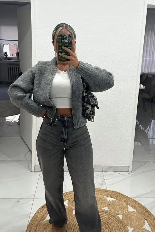 ZEYA - Ella Zip Knit Cardigan