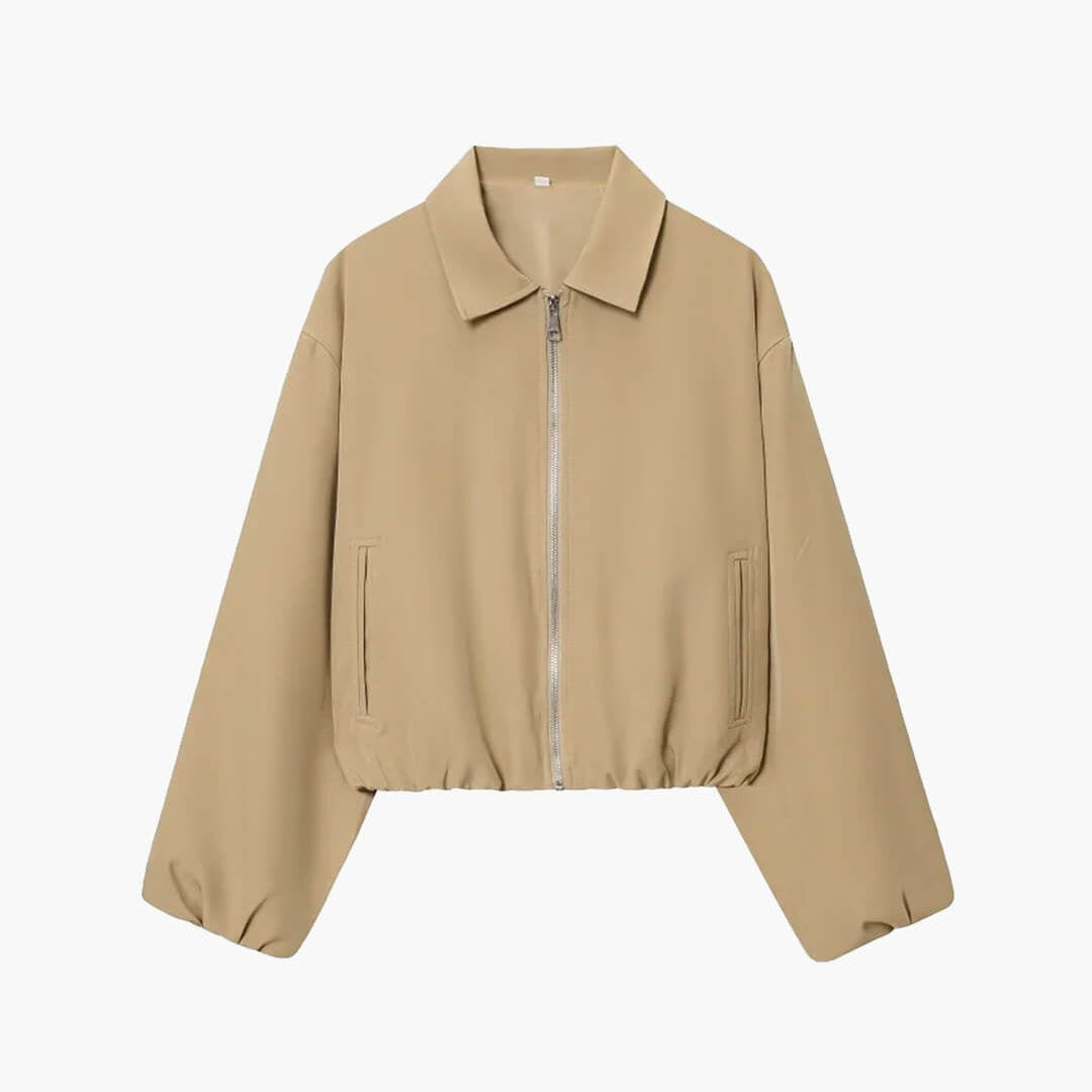 ZEYA - Ellaria Puff Sleeve Bomber Jacket