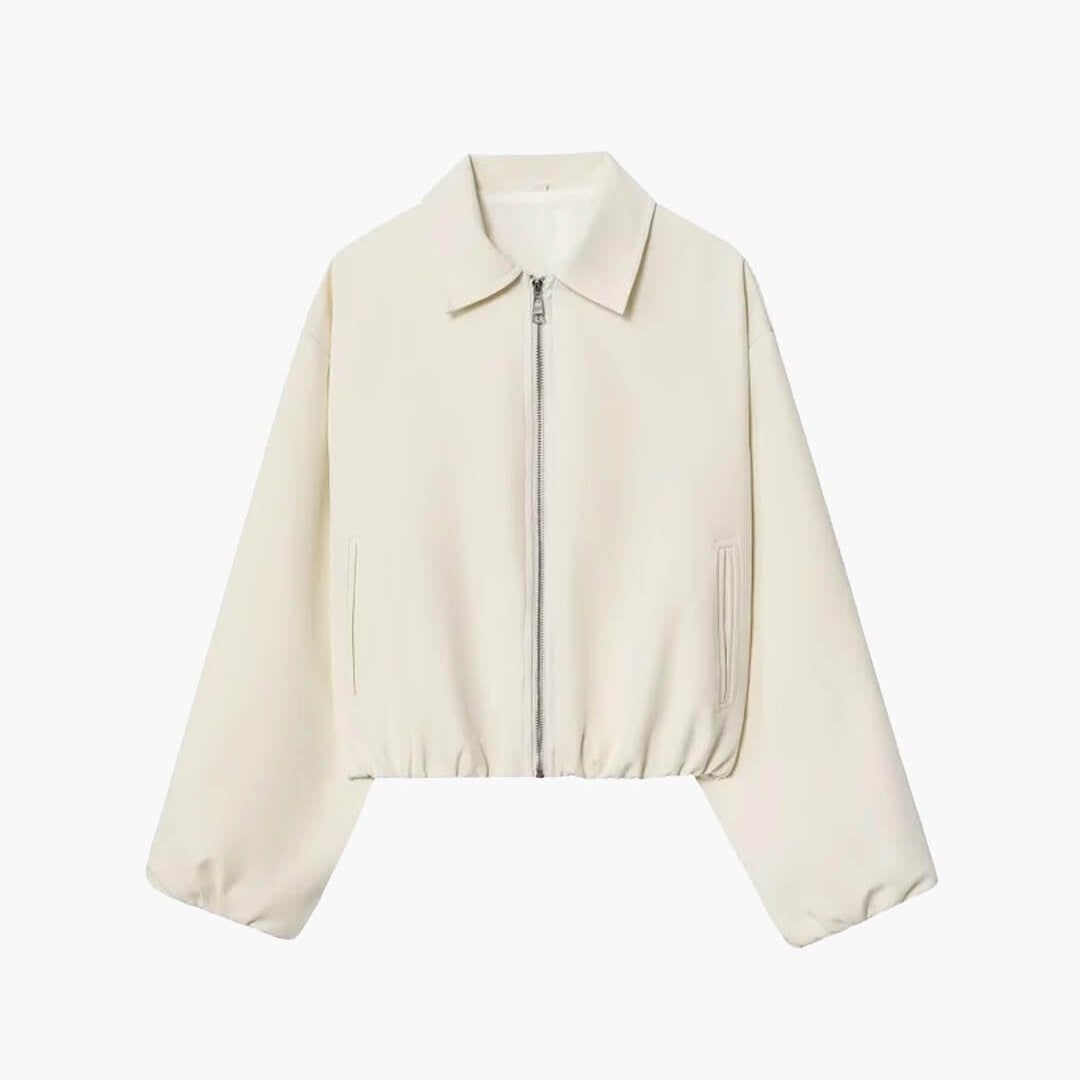ZEYA - Ellaria Puff Sleeve Bomber Jacket