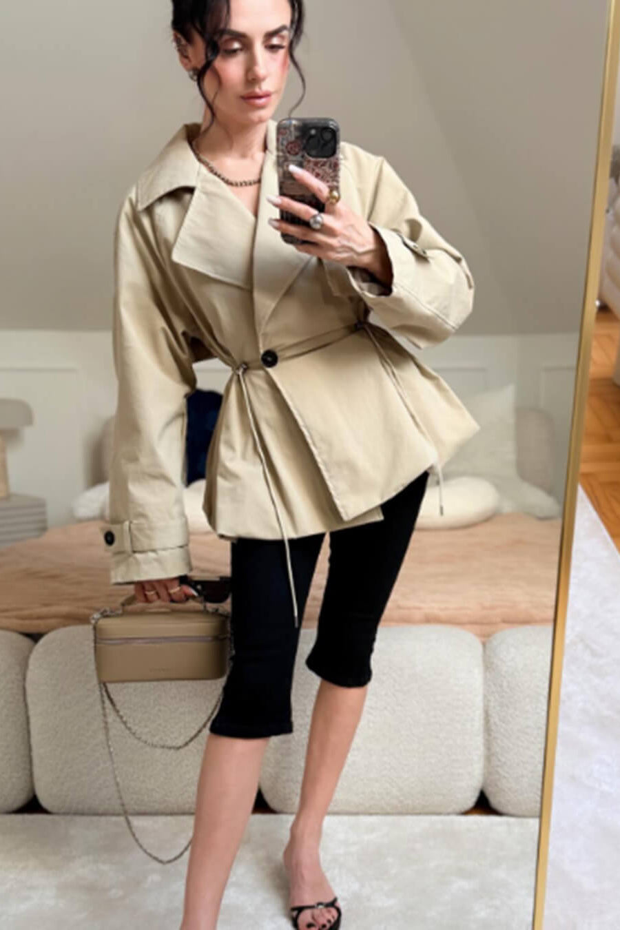 ZEYA - Ellen Lapel Collar Trench Coat