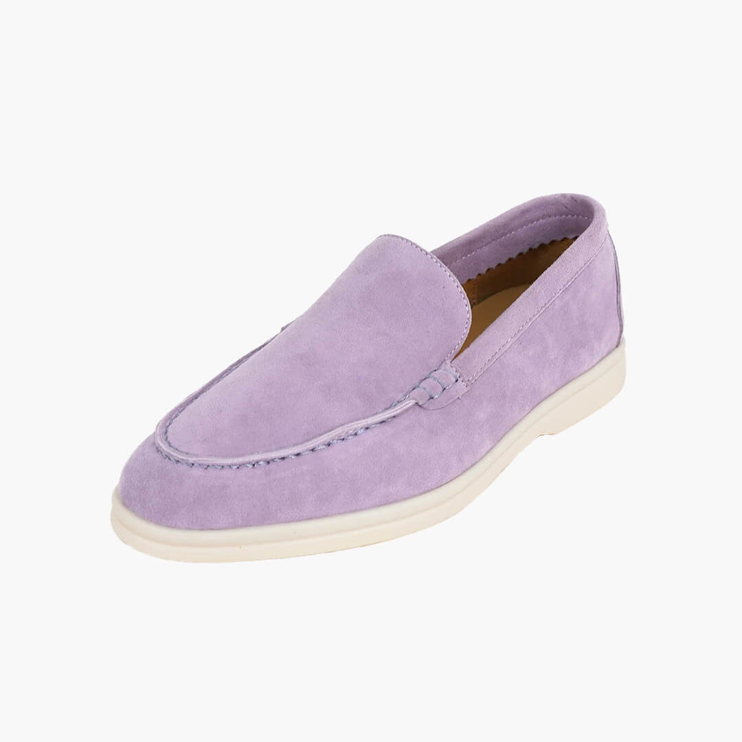 ZEYA - Elvira Suede Flat Moccasin Loafers