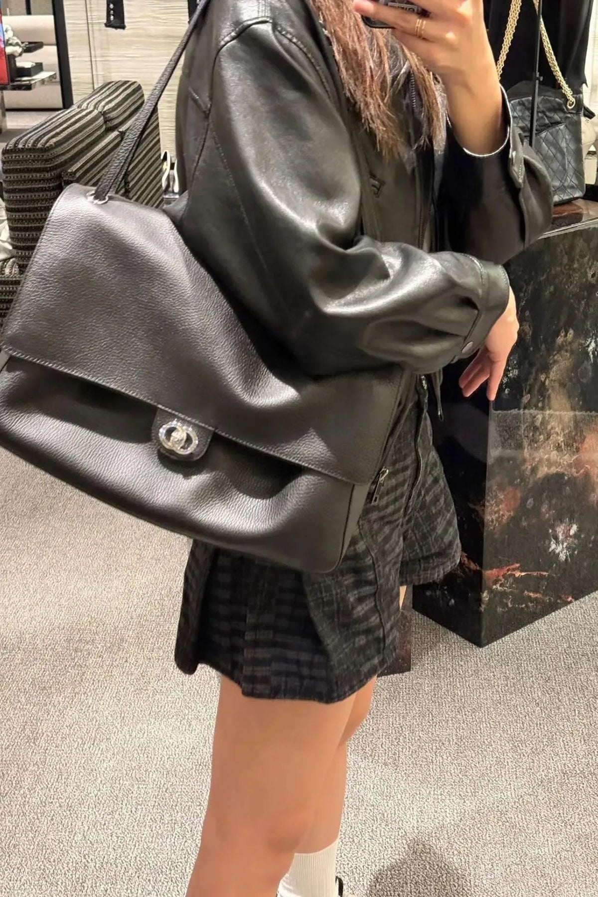 ZEYA - Emma Buckle Flap Shoulder Bag