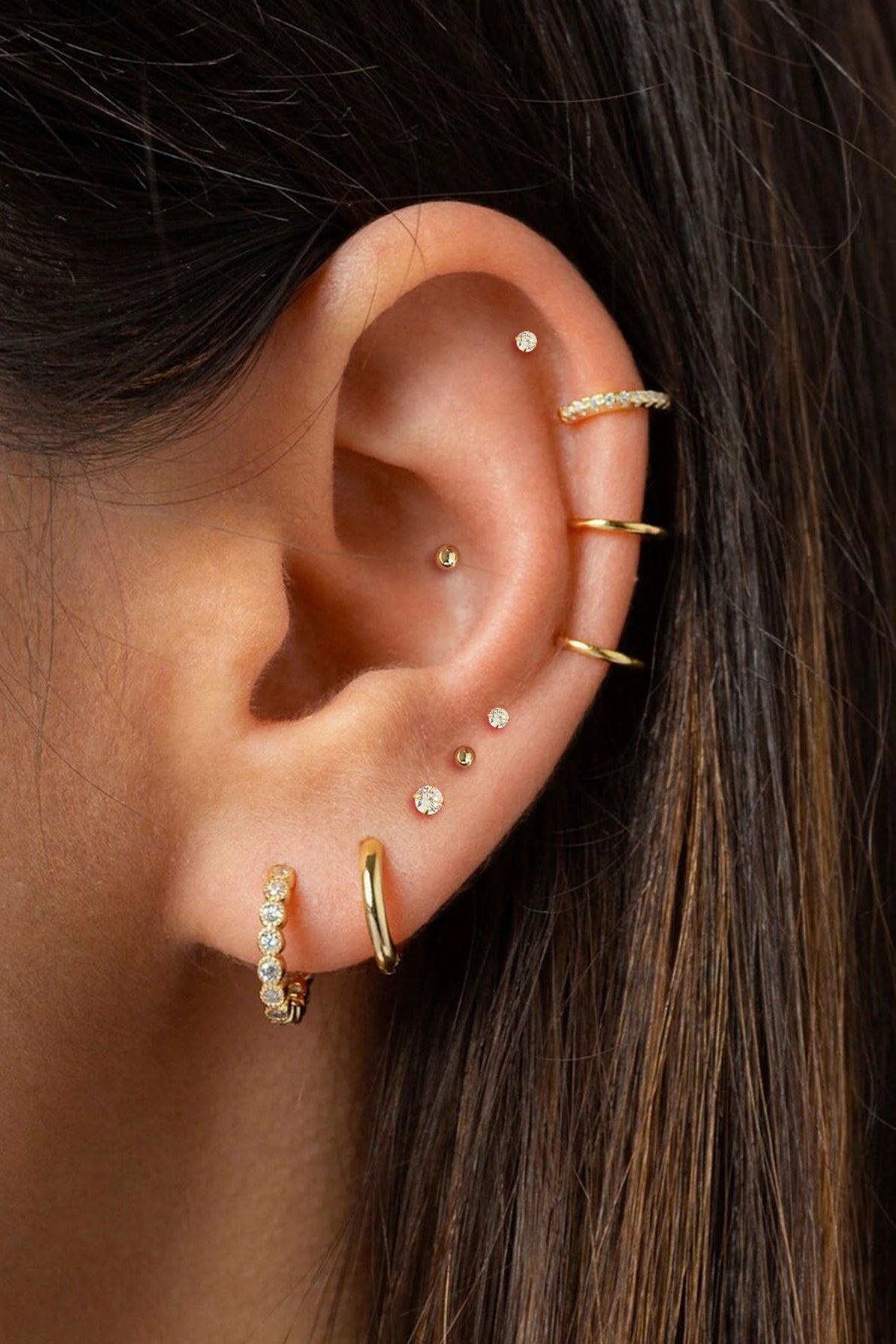 ZEYA - Emma Earring Hoop Set 10pcs