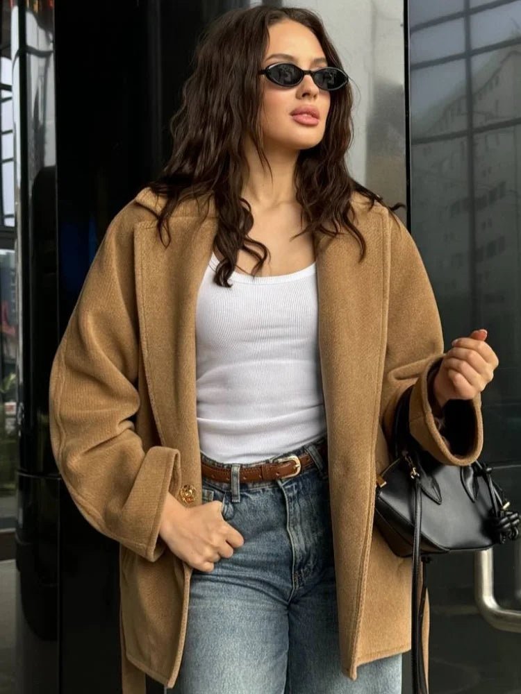 ZEYA - Esmeralda V Neck Jacket with Belt