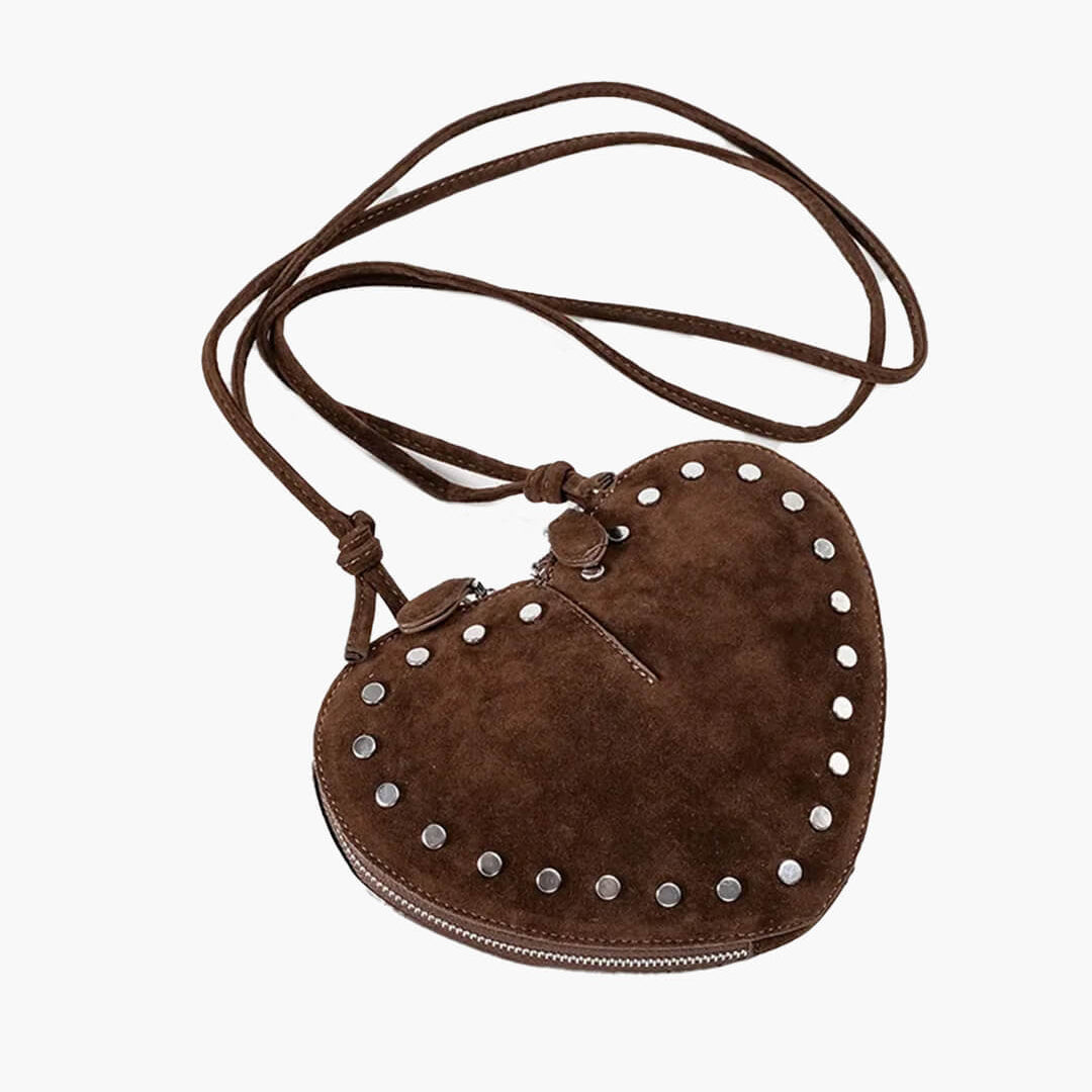 ZEYA - Esther Vintage Faux Suede Crossbody Bag