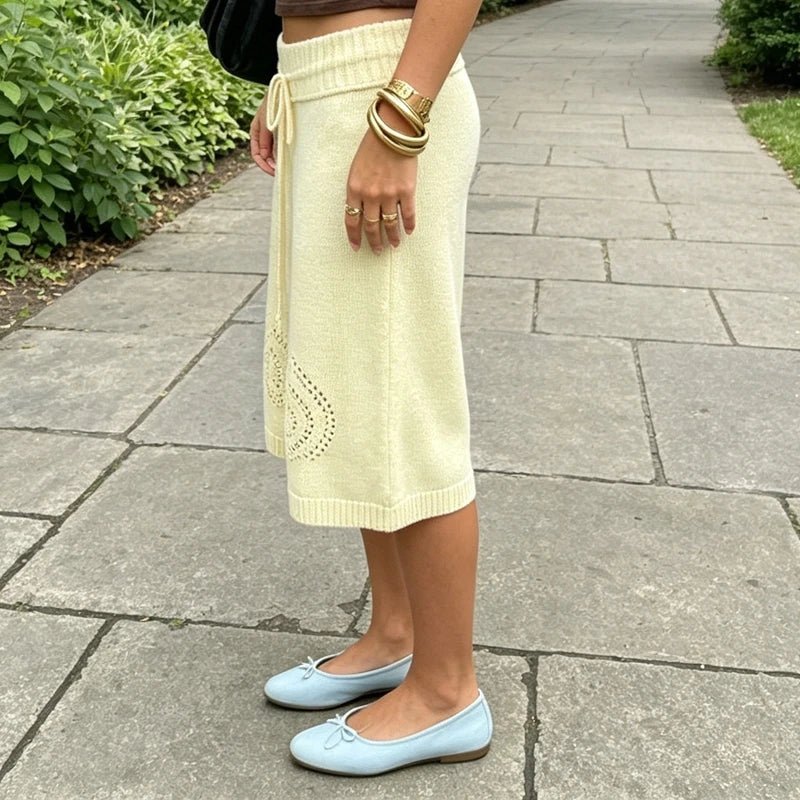 ZEYA - Evelyn Knit Wide-Leg Culotte Shorts