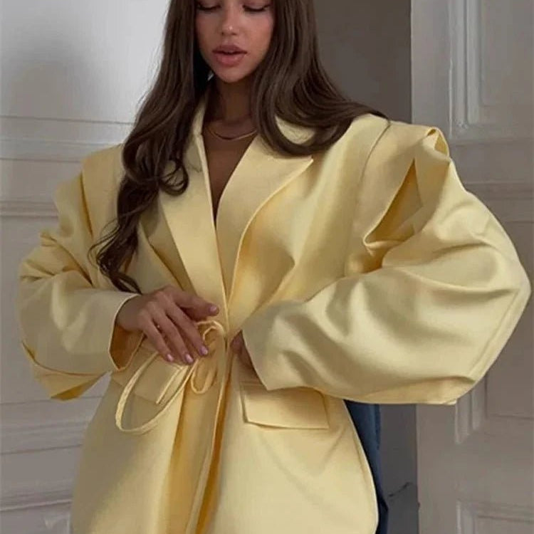 ZEYA - Filippa Wide Sleeve Belted Blazer