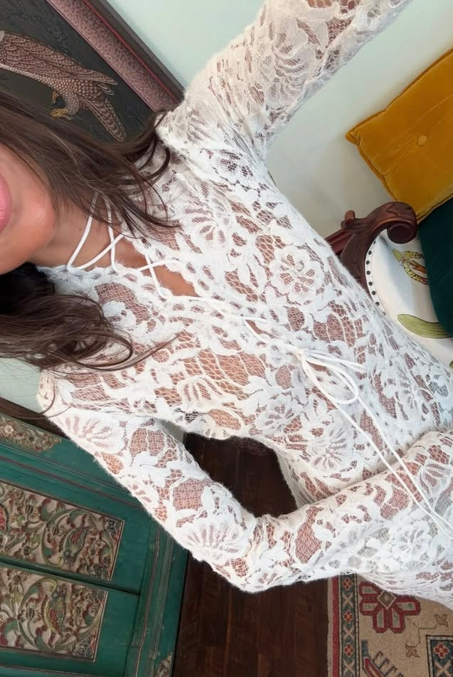 ZEYA - Florencia French Lace Tie Dress