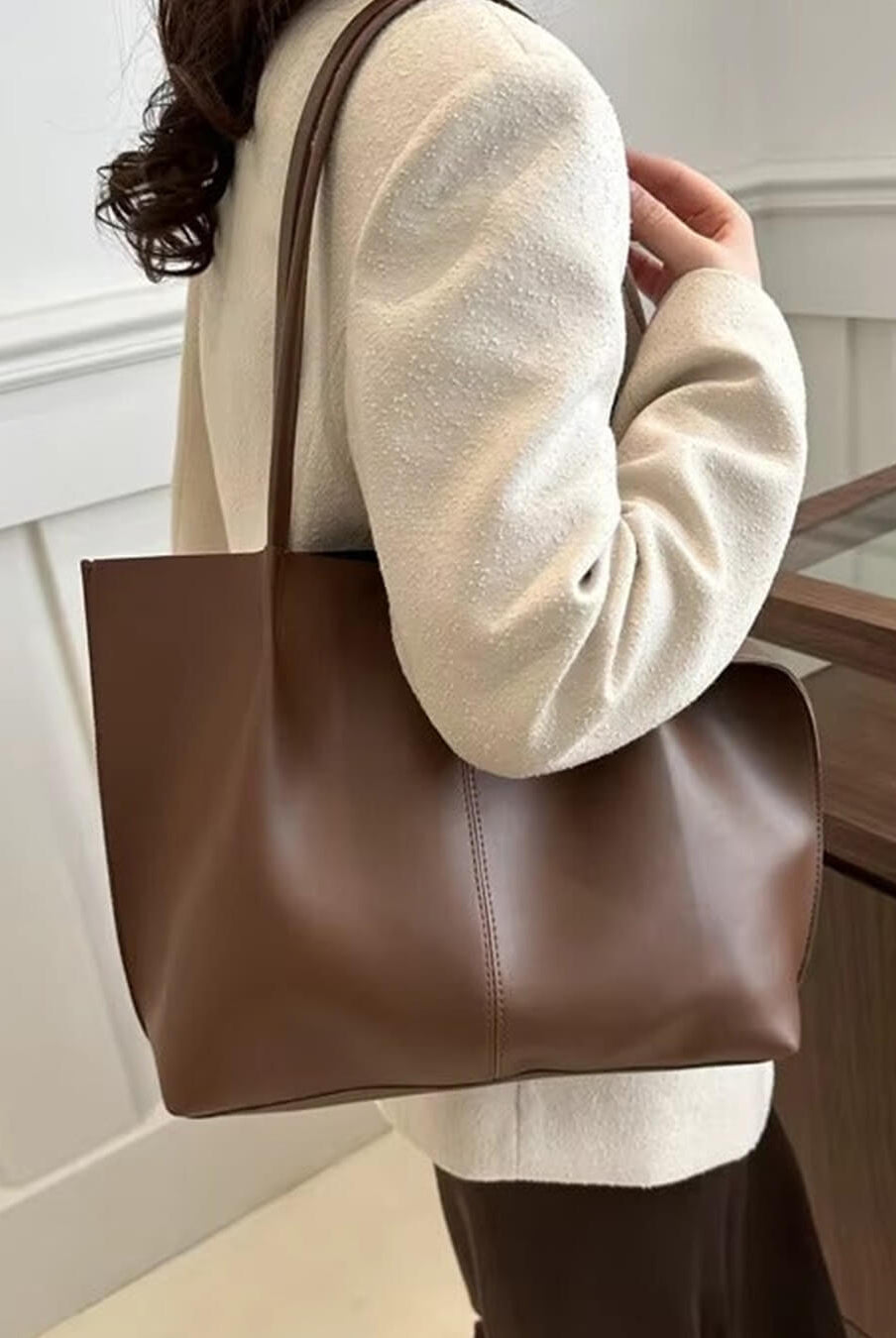 ZEYA - Francesca Faux Leather Tote Bag