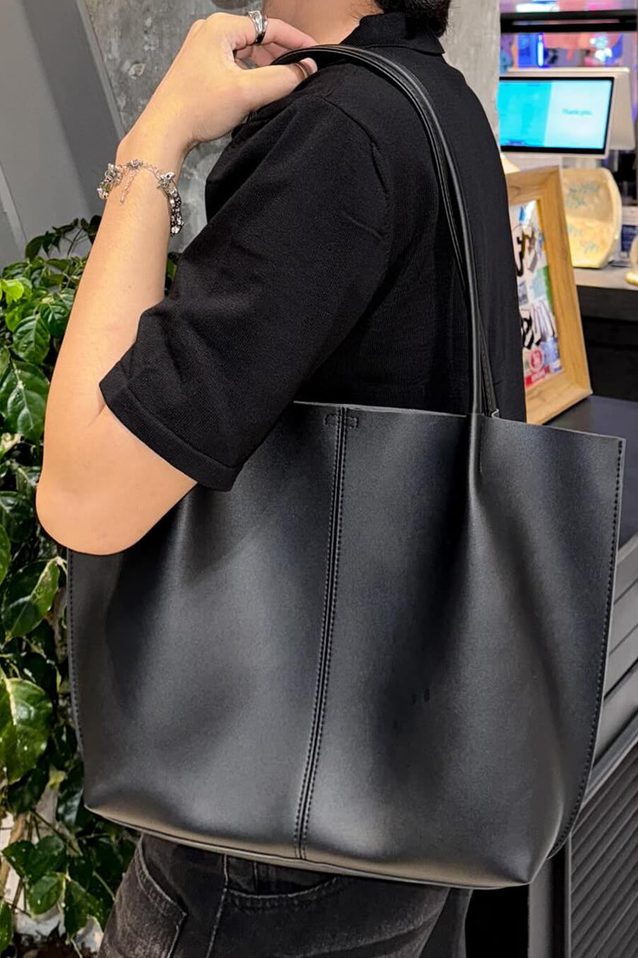 ZEYA - Francesca Faux Leather Tote Bag