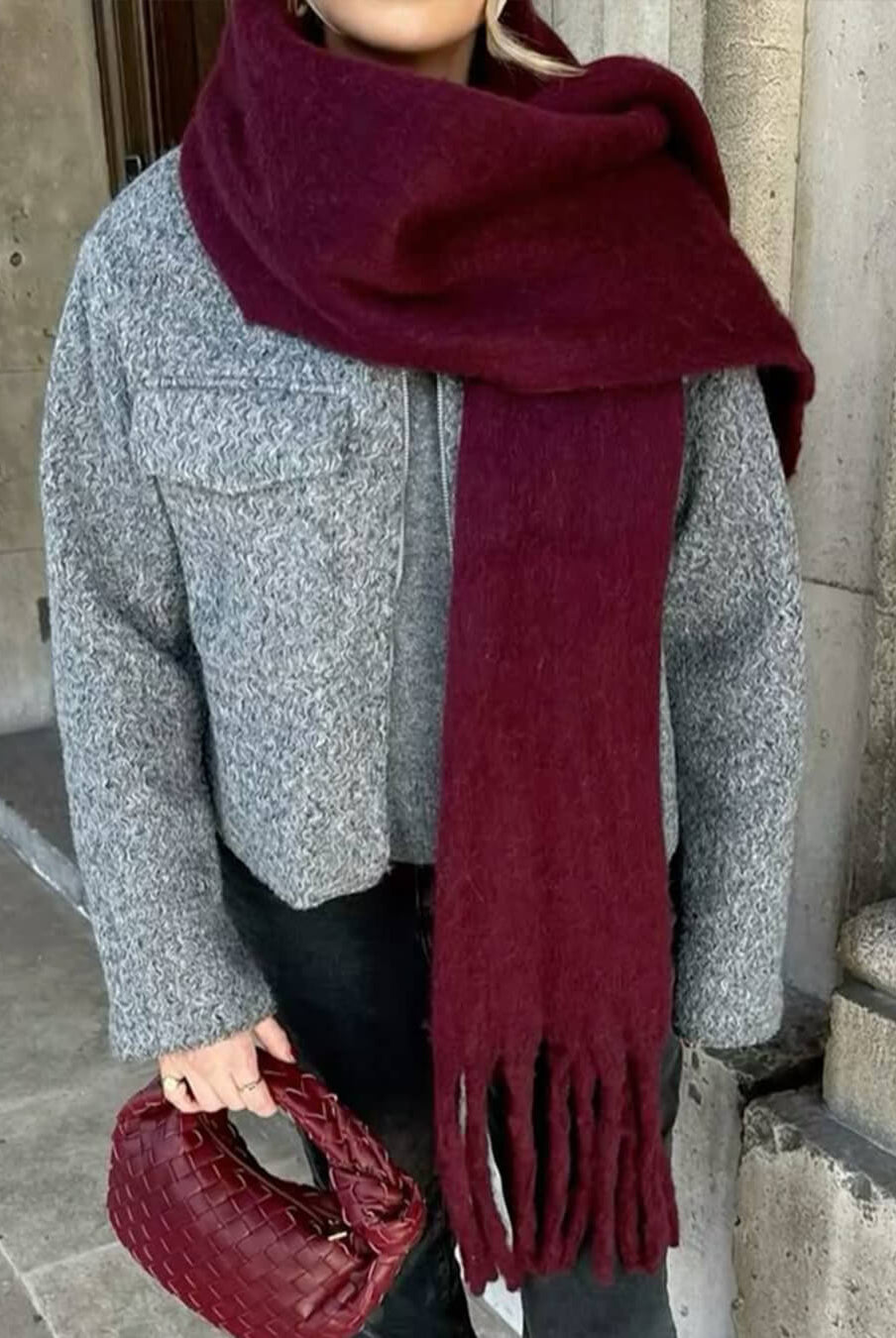ZEYA - Gabriella Tasseled Winter Scarf