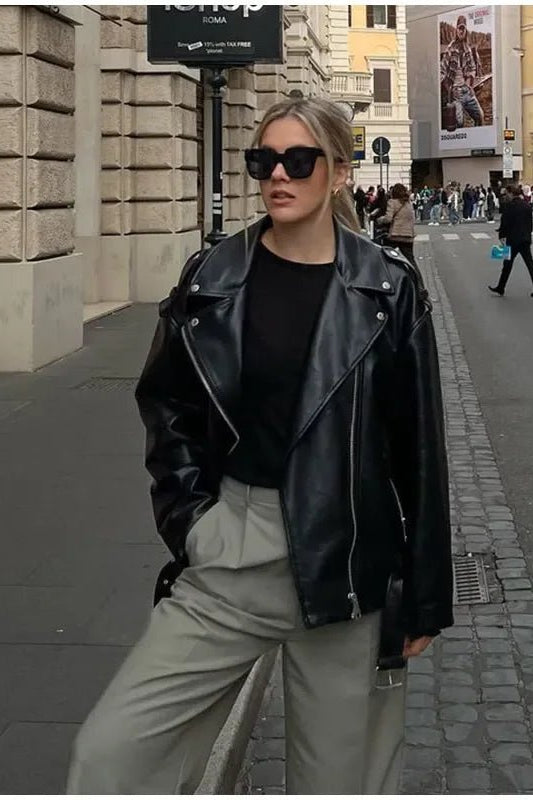 ZEYA - Gaea Biker Leather Jacket